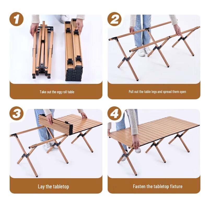 Portable Camping Roll-Up Table