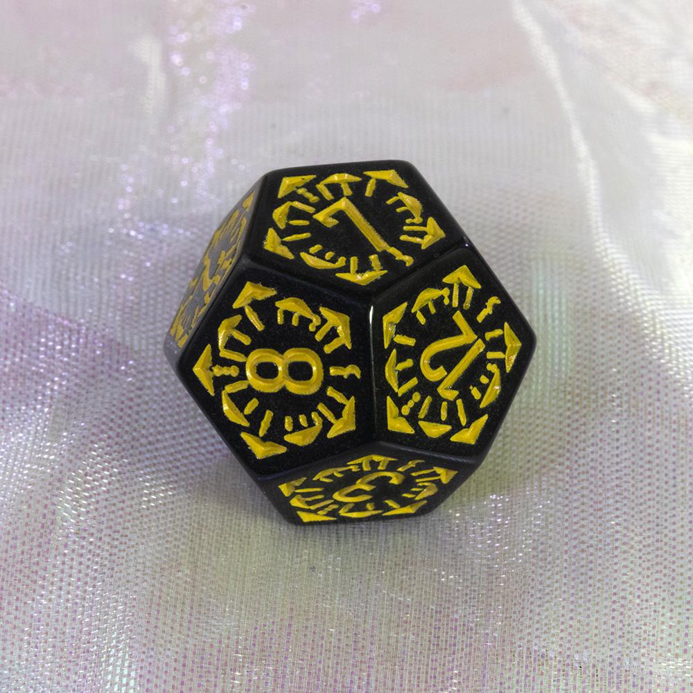 Набор многогранных кубиков DND, 7 шт. D4-D20, удивительные игровые кубики с гравировкой для сувенирных развлечений, ролевых игр, настольная игра