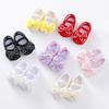Baby Girls Flat Shoes Infant Non-Slip Soft Sole Cute Bowknot Shoes Newborn Princess Wedding Shoes Toddler First Walkers 0-12M