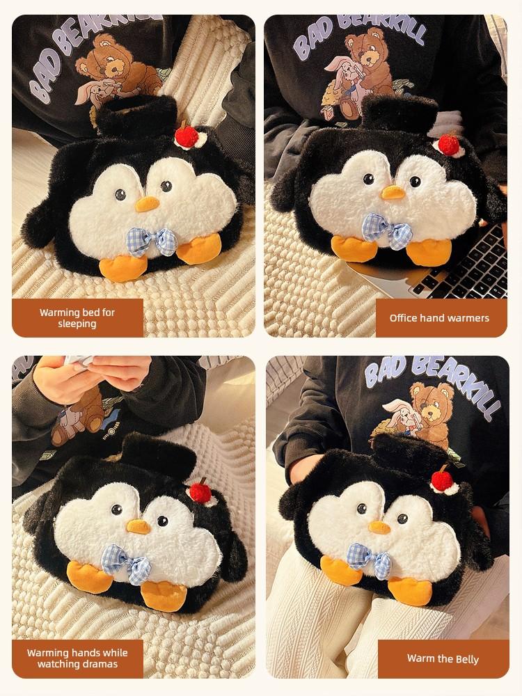 Cute Hot Water Bottle, Water-Filled Warm Water Bag, 2026 New Model, Winter Hand Warmer for Girls with Menstrual Pain