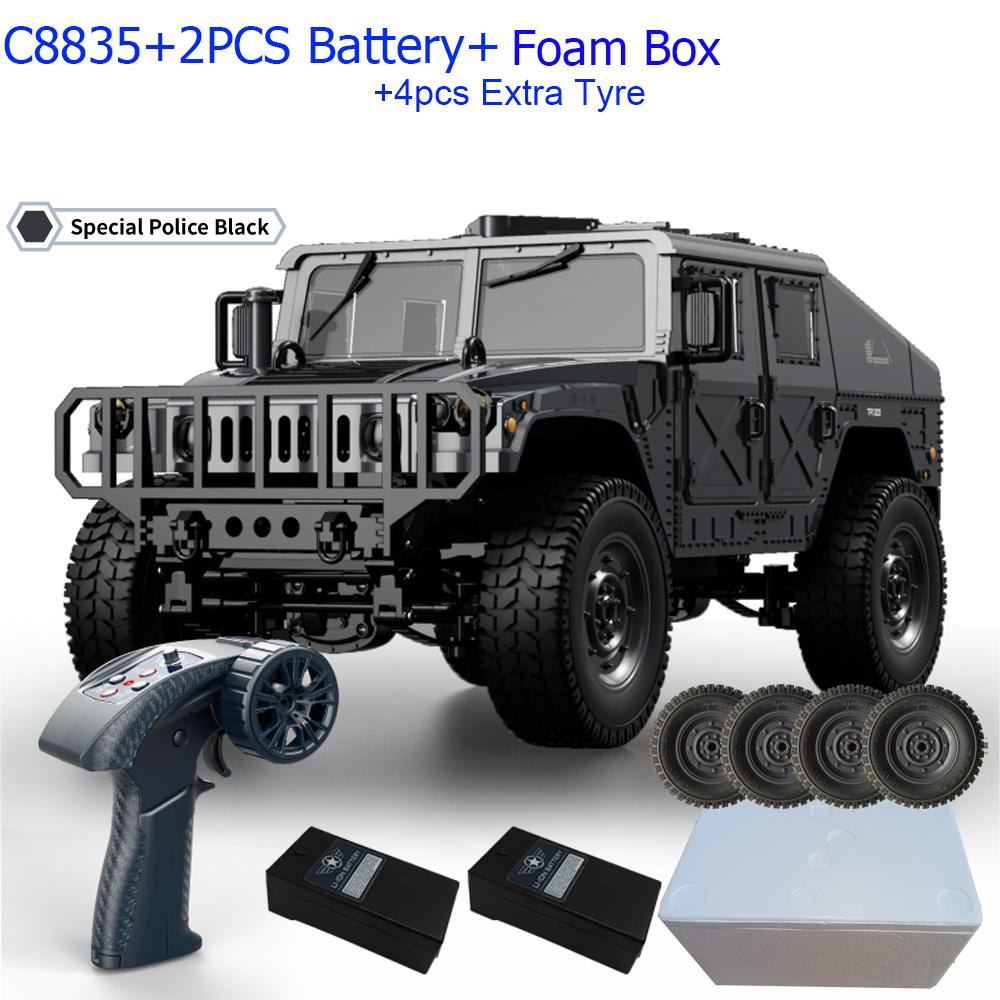ABAH1 C8835 1:14 RC Car 2.4G Remote Control Car 4WD Off-road Climbing Simulation All-terrain RC Crawler Military Jeep JJRC RC Toys