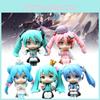 Adorable Anime Q Version Girl Doll Model Cute Pvc Figurine For Desktop Decoration