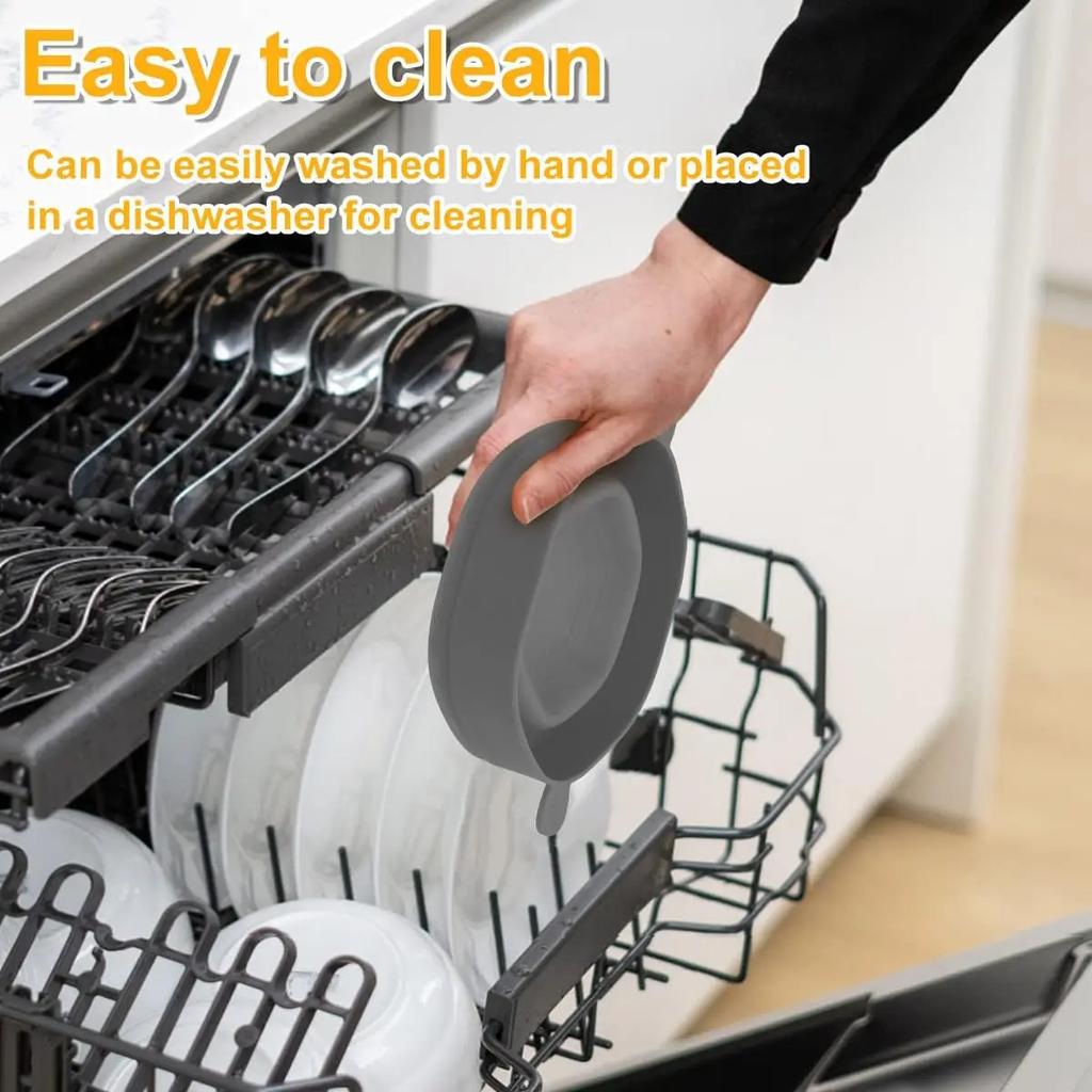 Жаростойкая силиконовая миска для попкорна Микроволновая печь Попкорница с крышкой Складное семейное ведро Держатель Кухонная выпечка