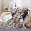 1PC The Summer Hikaru Died Print Flannel Blanket, High quality All Seasons, Home Decor, Warmth and Comfort, Perfect for Christmas Gifts