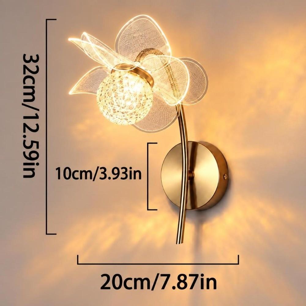 Flower Shaped Wall Mount Light 6W Wall Light Vintage Wall Sconce  Corridor