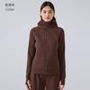 Womens Thick Warm Hooded Jacket Outdoor Fitness Yoga Running Sportswear Winter Active Wear DJ028