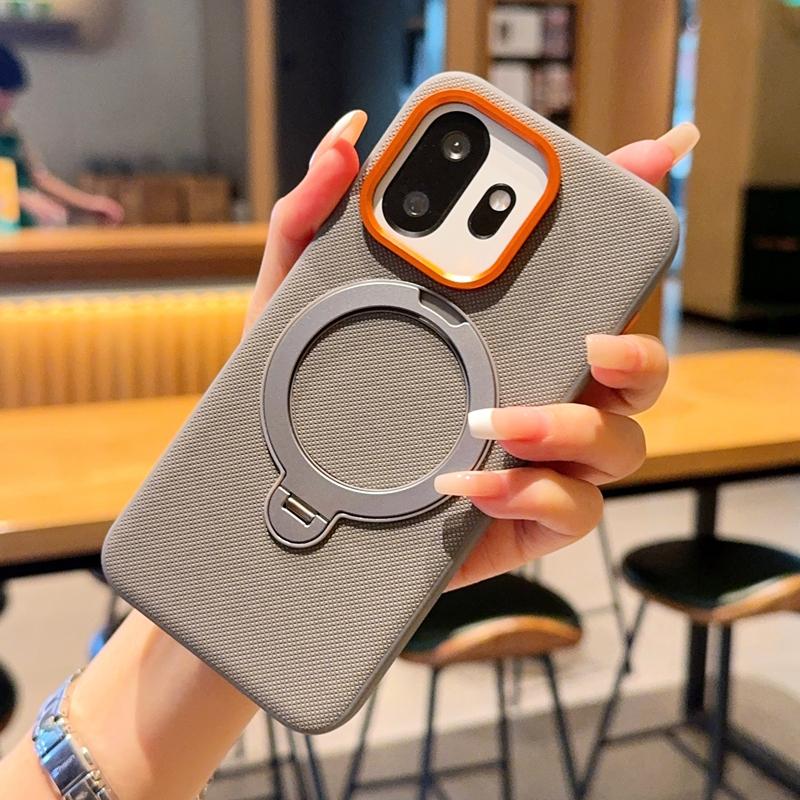 For Oneplus 15T Case Magnetic Ring Holder Metal Lens 360° Rotating Ring Kickstand Protection Capa