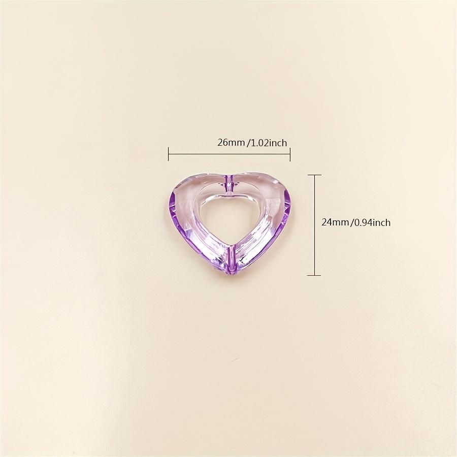 500 г/пакет, около 330 шт., аксессуары для ручной работы, аксессуары «сделай сам», акрил для изготовления ювелирных изделий, свободные бусины, полые бусины в форме сердца, яркие цвета