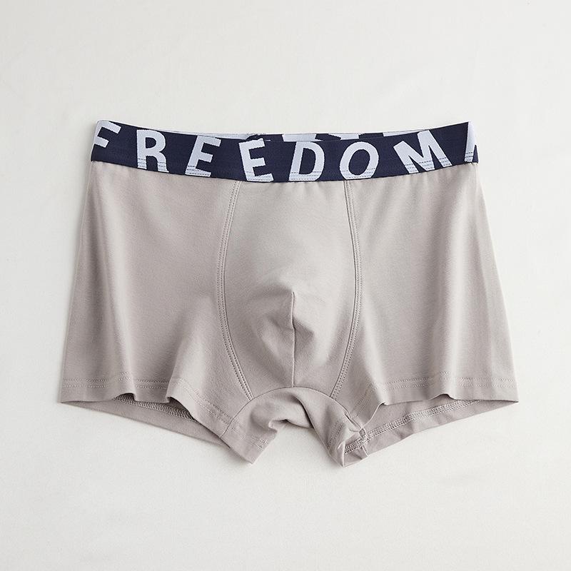 Летние мужские хлопковые трусы-боксеры со средней посадкой — дышащие, удобные, большого размера