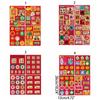 4Pcs/set DIY Snake Year Blessing Sticker Cartoon Red Envelope Bag Sticker  Handbook