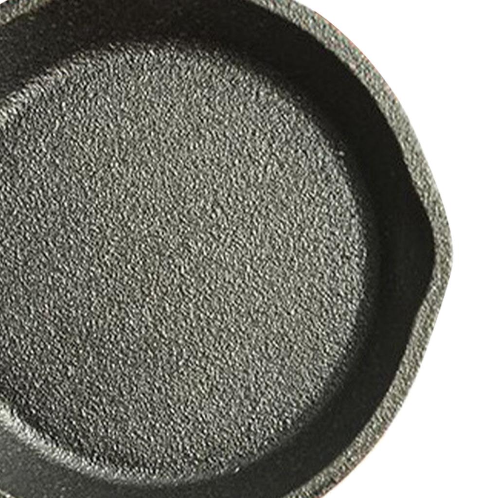 Small Frying Pan Cast Iron Handle Desing Nonstick Mini Sizzling Plate Egg Pan for Home Small Size