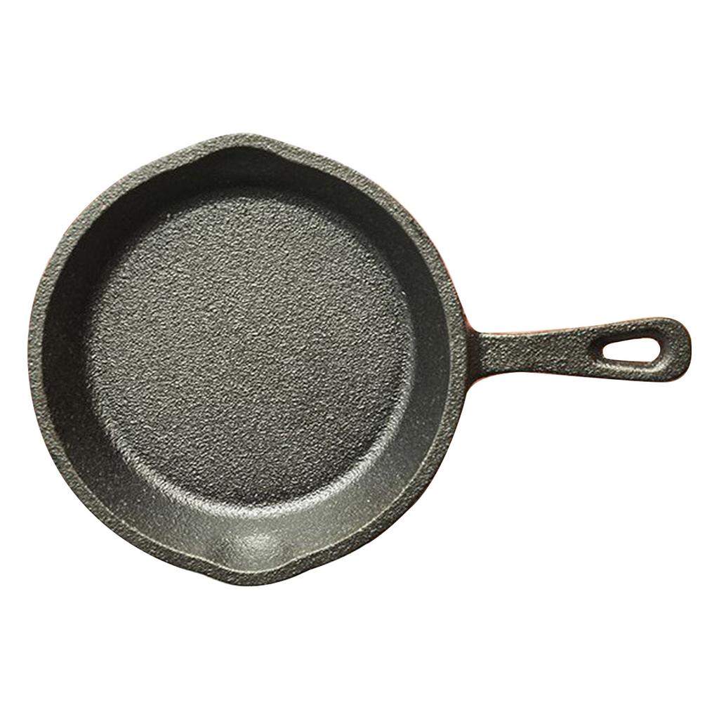 Small Frying Pan Cast Iron Handle Desing Nonstick Mini Sizzling Plate Egg Pan for Home Small Size