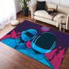 D-Daft P-PunkeS Band Floor Mat Flannel Rugs Cozy Plush Thickened Soft Warm Winter Floor Mat Non Slip Living Room Home Indoor Use