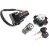 Motorcycle Gas Cap Fuel Cap Motorcycle Ignition Switch Locks Fuel Gas Tank Cap Set for DR650 DR650SE 1996 2022 Motorcycle Fuel Petrol Cap