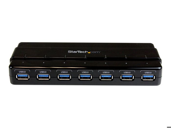HUB - STARTECH.COM - ST7300USB3B - USB 3.0 Hub with Power Supply - 7 Ports