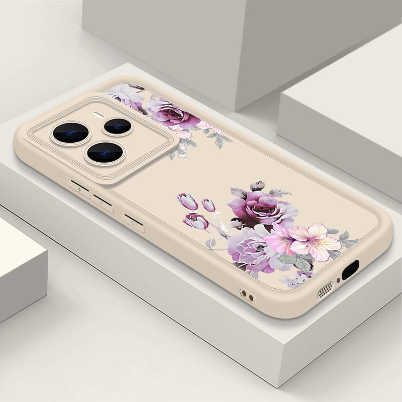 Простой цветочный узор мягкий чехол для телефона TPU для Xiaomi 14T Pro 13T Poco F6 X6 Pro M6 X5 Redmi Note 14 13 Pro 12 11 10 матовый противоударный бампер