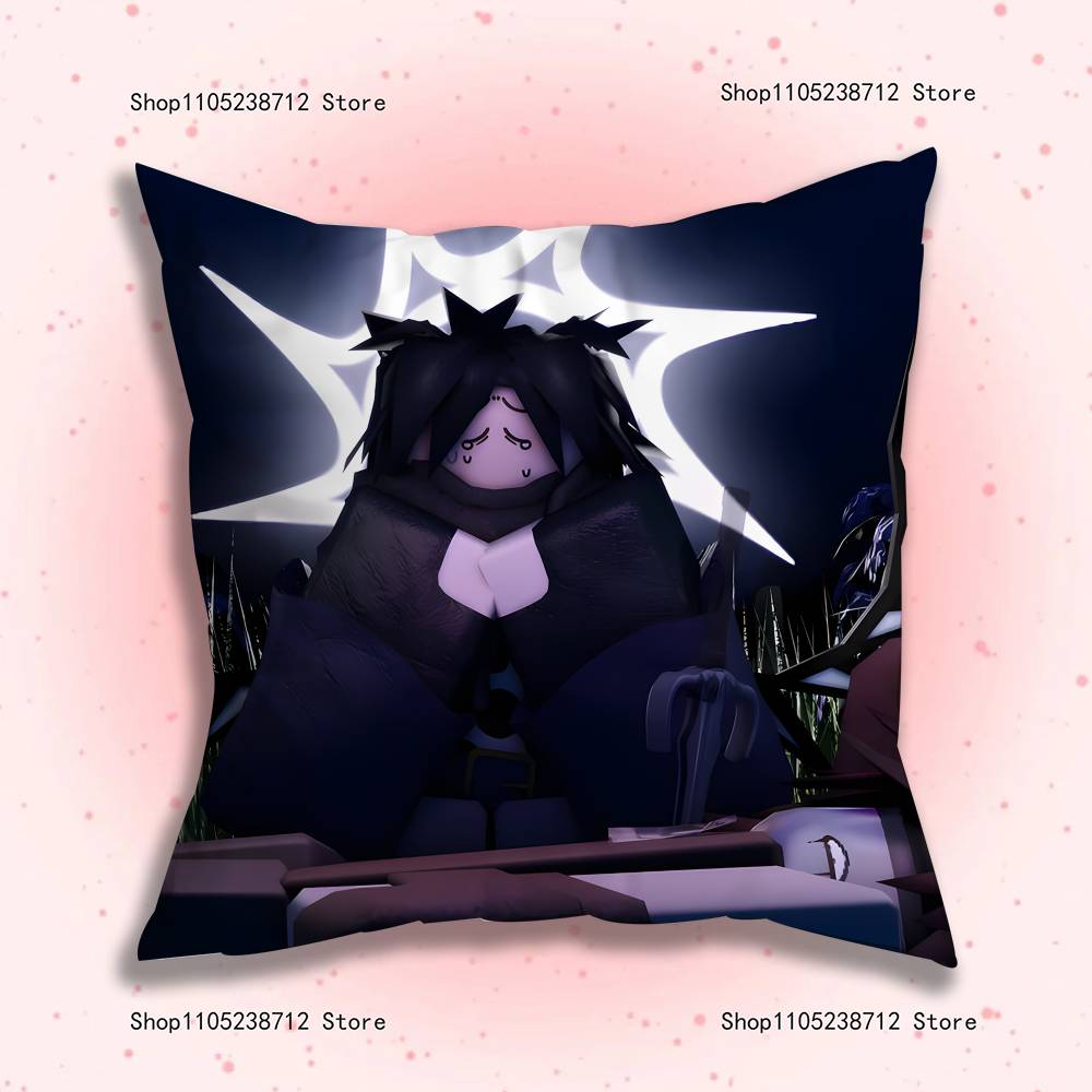 Twotime Forsaken Acrylic Anime Pillow Case Anti-Dustmite Pillowcase Invisible Zipper Silky Short Plush Sofa Cushion Cover