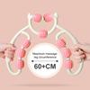 Leg Massage Roller Anti-Cellulite Lymphatic Drainage Deep Tissue Therapy Thighs Arm Back Shoulder Muscle Relaxation Massage Tool with 9 Rollers