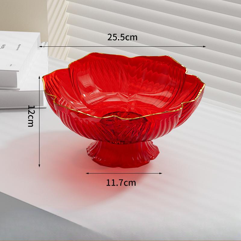 Журнальный столик Фруктовая тарелка Водная конфетница Фруктовая чаша Светильник Роскошный хрустальный Новый стиль Фруктовая тарелка Гостиная Бытовая сливная корзина для фруктов