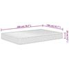 VidaXL Matelas en mousse moyennement doux 140x200 cm 373011
