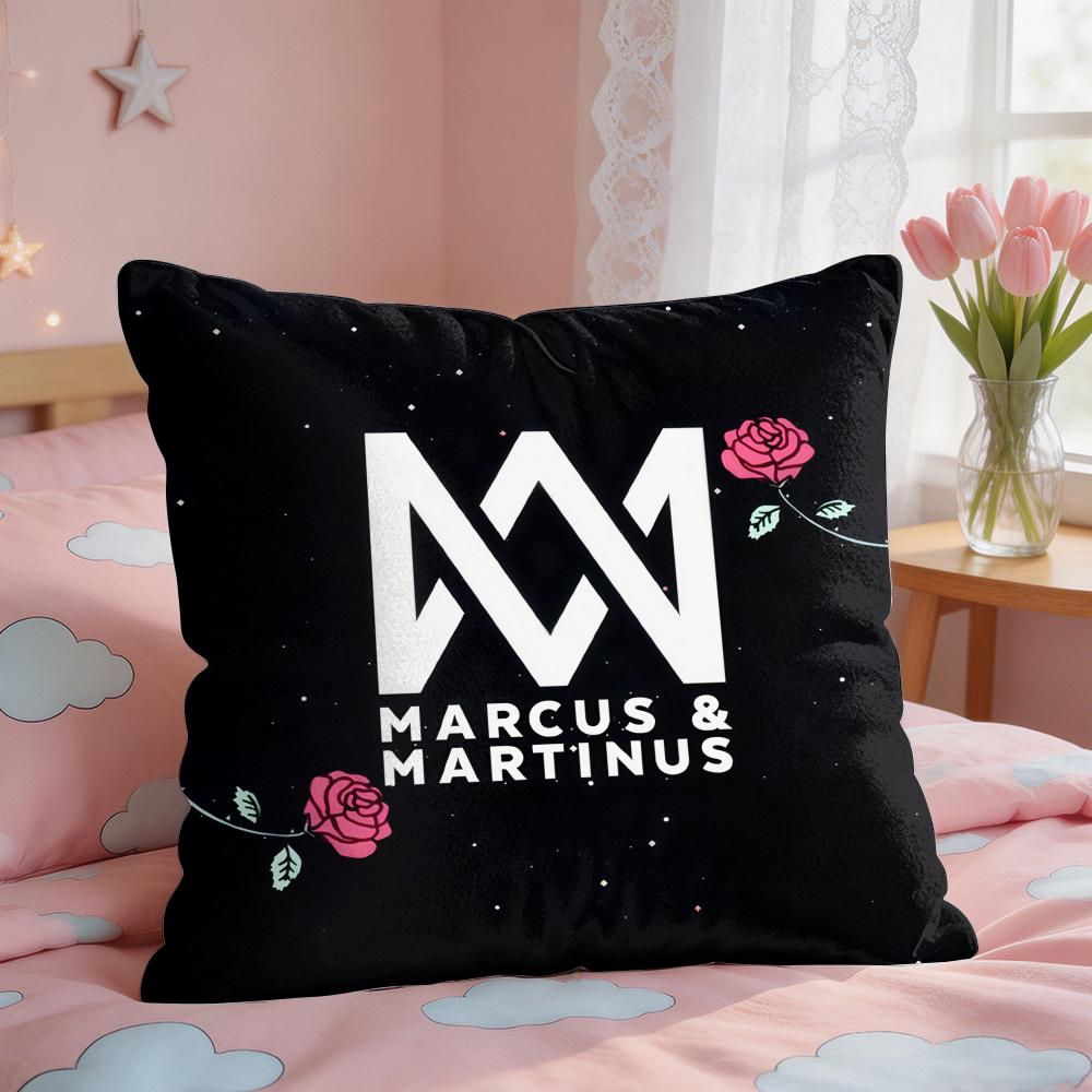 MMarcus And MMartinus Cushion Cover Square Short Plush Pillow Case Living Room Sofa Home Decor Funda X