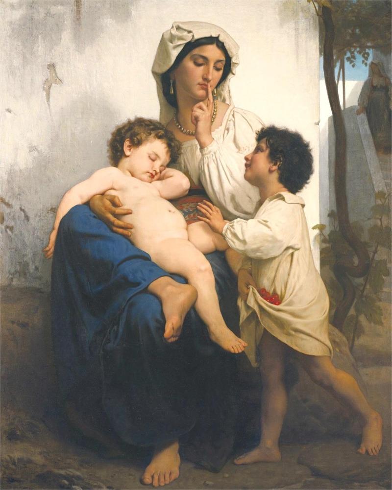 Художник Уильям Бугро Знаменитые Классические Портреты Винтажное Произведение Искусства Постер Холст Картины Настенное Искусство Картинки Домашний Декор