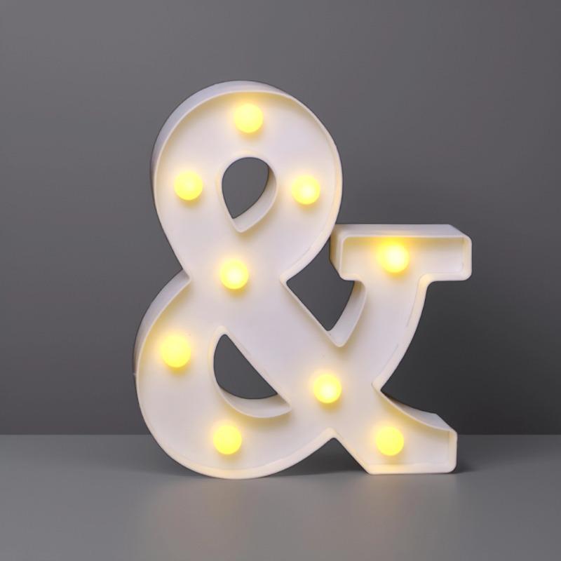 22 см светодиодные буквы и цифры для мероприятий - Идеально для дней рождения и предложений.