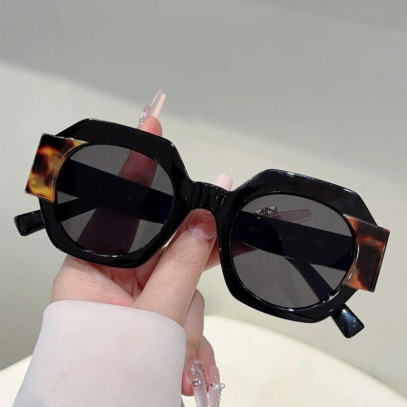 Солнцезащитные очки Polygon Rim для мужчин  Новинка Модные Градиентные Леденцовые Цвета Повседневные Солнцезащитные Очки для Женщин Трендовый Дизайн Бренда Оттенки