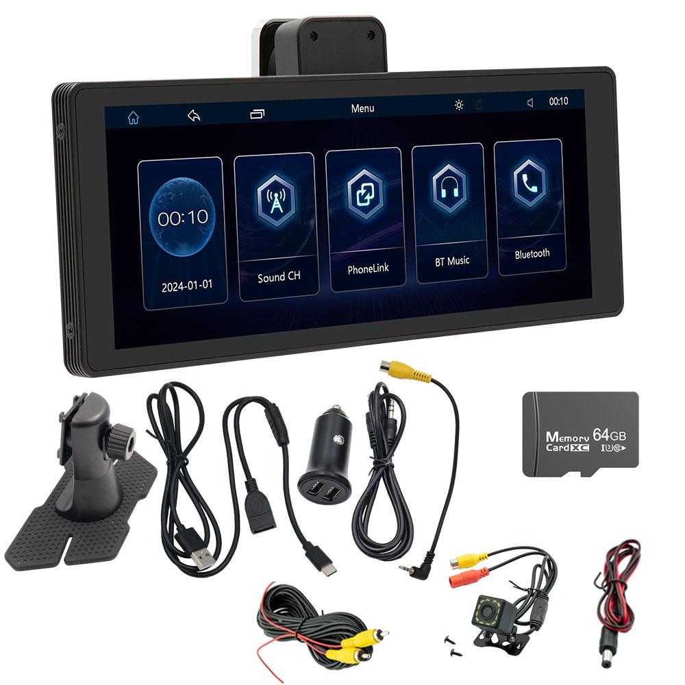 10,26 "беспроводной carplay автомобильный видеорегистратор беспроводной Android авто автомобильный плеер HD дисплей сенсорный экран BT FM передатчик автомобильный видеорегистратор