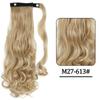 MISSQUEEN Women Fashion Long Wavy Ponytail Synthetic Fiber Natural Wavy Wrap Around Hair Extensions Daily Wear Long Wavy Hairpiece