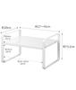 Yamazaki 5399 Extendable Storage 2 x D20cm x Storage Shelf Rack, Tiers, White, Approx. W27-45cm H15.2cm, Tower, Space-Saving