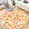 1pc Floral Pattern Office Round Area Rug, Indoor Mat Suitable For Office, Under Office Chairs Bedroom Living Room Home Decor, Room Deco