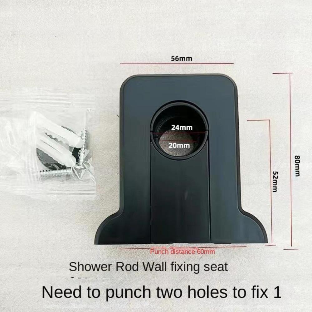 Регулируемая подъемная штанга Фиксированное основание Пластиковая направляющая штанга Стойка Зажим Кронштейн для трубы для ванной Комнатные аксессуары