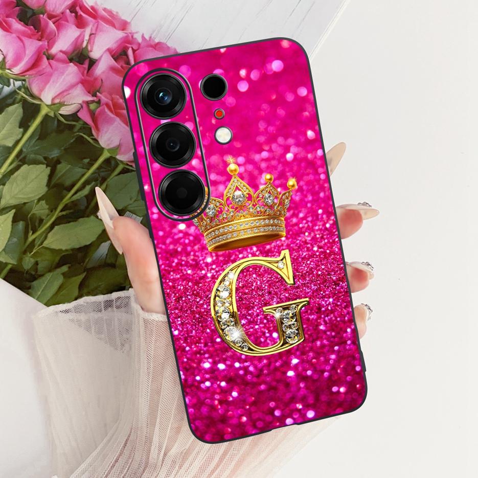 Чехол для Tecno Camon 50 4G CN5 Роскошный чехол с буквами-коронами Мягкий ТПУ чехол для телефона для Tecno Camon 50 Pro 4G CN5c Camon50 Fundas Сумки