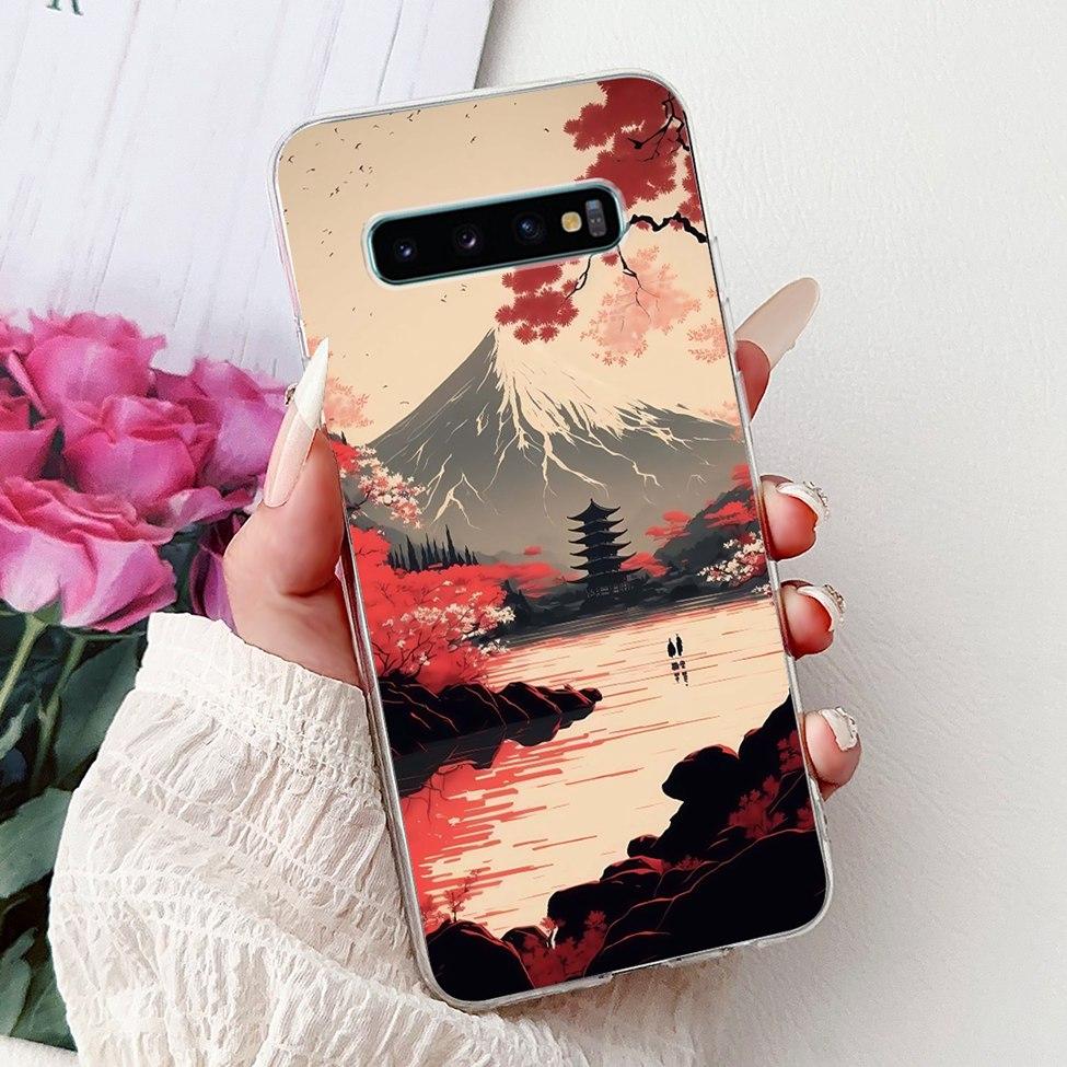 Чехол для Samsung S10 Plus SM-G975F Милый Кавайный Модный Цветочный Роскошный Крутой Расписной Мягкий Чехол для Телефона Samsung Galaxy S10+