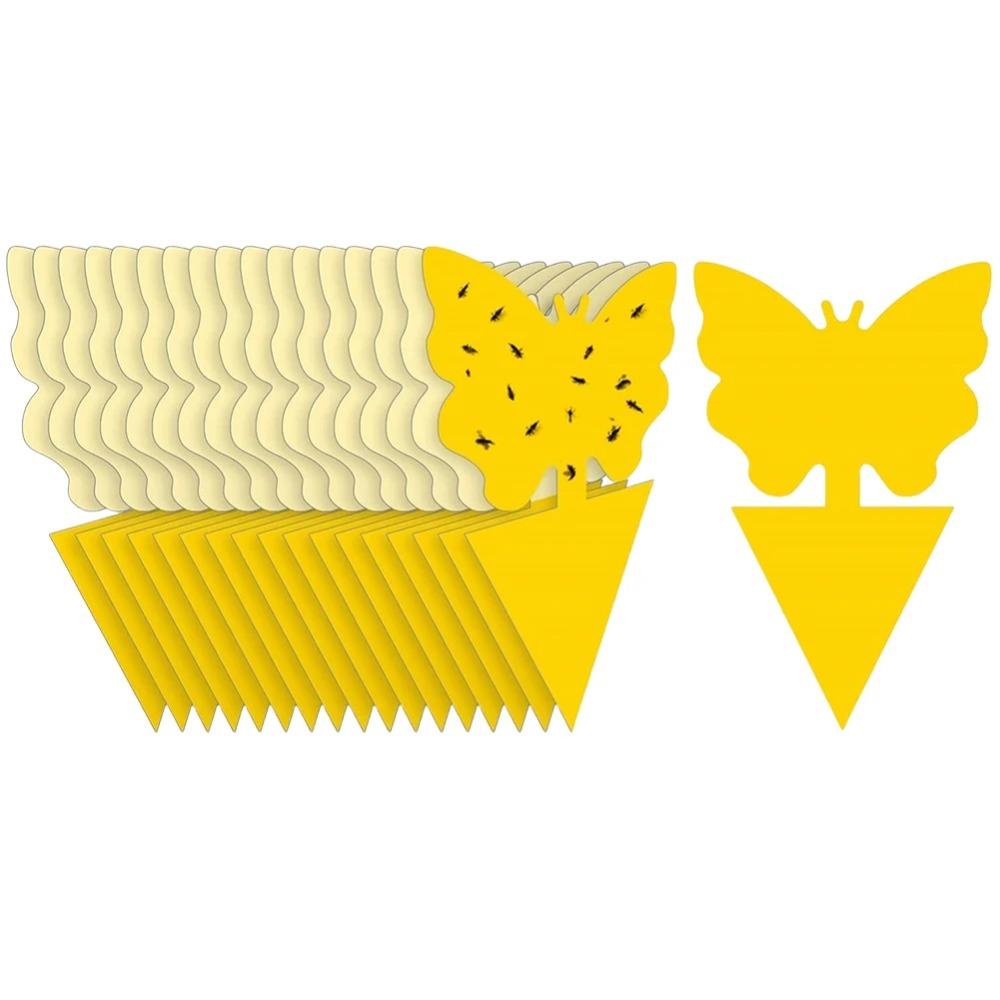 50 шт. ловушек для насекомых защищают растения, двухсторонние ловушки для комаров, нетоксичные и без запаха, липкие ловушки для садовых растений, кухни