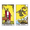 Kancharo 78-Card Tarot Deck [Rider-Waite Tarot Pocket Deck] Includes a Japanese Tarot Card Basic Instruction Manual and Pouch (Authentic)