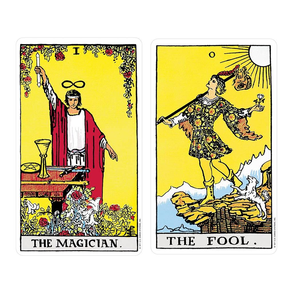 Kancharo 78-Card Tarot Deck [Rider-Waite Tarot Pocket Deck] Includes a Japanese Tarot Card Basic Instruction Manual and Pouch (Authentic)