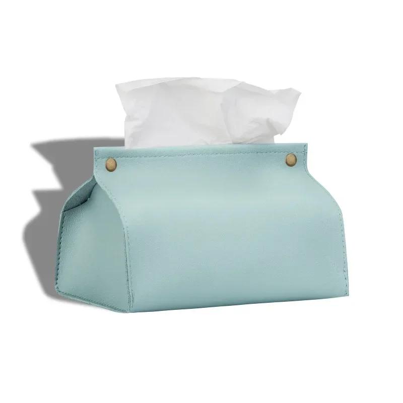 Сумка для салфеток из искусственной кожи, держатель для салфеток, складная коробка для салфеток для дома и офиса, водонепроницаемая, пыленепроницаемая, для хранения всякой всячины в европейском стиле Ontaine