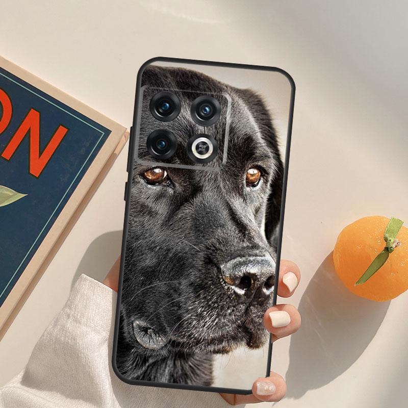 Black labrador retriever Animal Dog Case For OnePlus 12R 13R 13T 10R 15 13 12 11 10T 8T Nord CE 4 3 2 Lite N20 N30 Nord 5 Cover