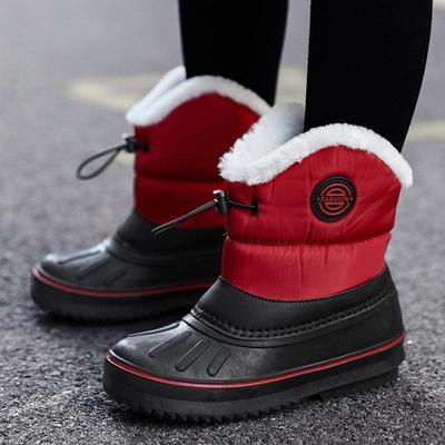 Детские зимние сапоги PiaoMT с высоким берцем, зимние теплые разноцветные бархатные хлопковые туфли для мальчиков и девочек