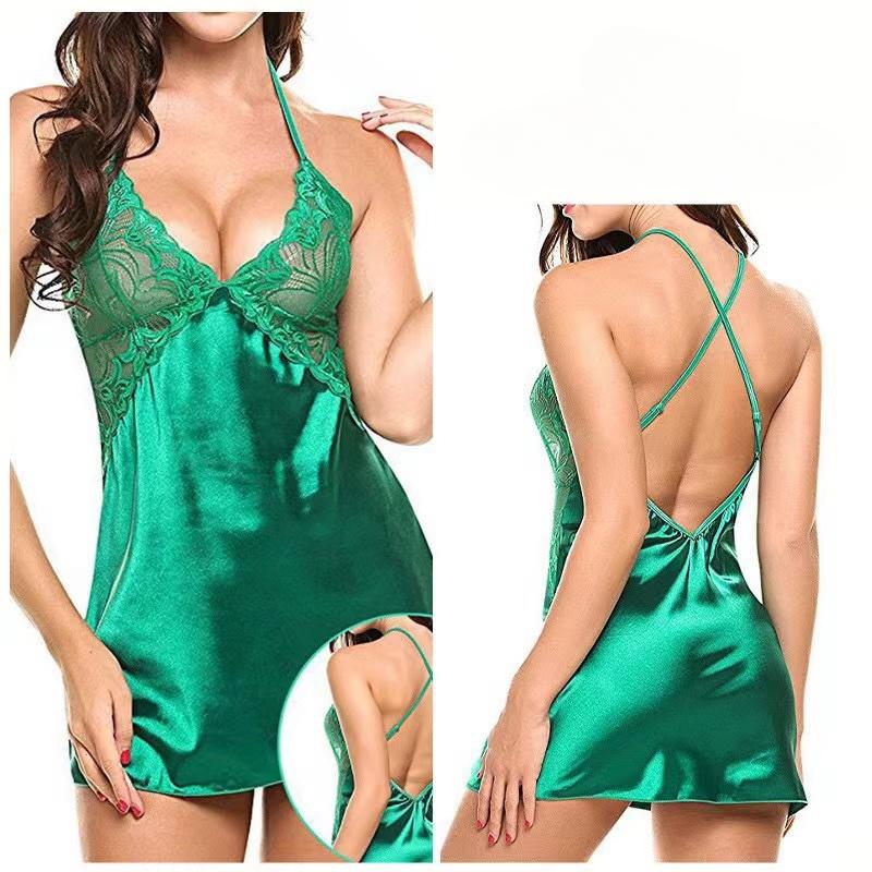Women's Sexy Lace Nightdress Lingerie Sleepdress Plus Size Nightgown Sexy Women Underwear Hot Erotic Suspender Pajamas