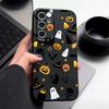 Pumpkin Ghost Pumpkin Pattern Phone Case For Samsung Galaxy S25 S24 S22 Ultra S23 S24 FE A17 A56 A16 A36 A26 A55 A15 A25 A54 5G Leather Texture TPU