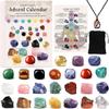 24pc Advent Calendar Crystals Adult-24 Days Chakra Crystals&Healing Stones,Christmas Countdown Calendar Natural Stones Crystals Journey For Girls Boys