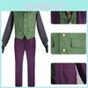 Batman The Dark Knight Joker Heath Ledger Cosplay Suit With Polyester Fabric For Halloween Themed Parties