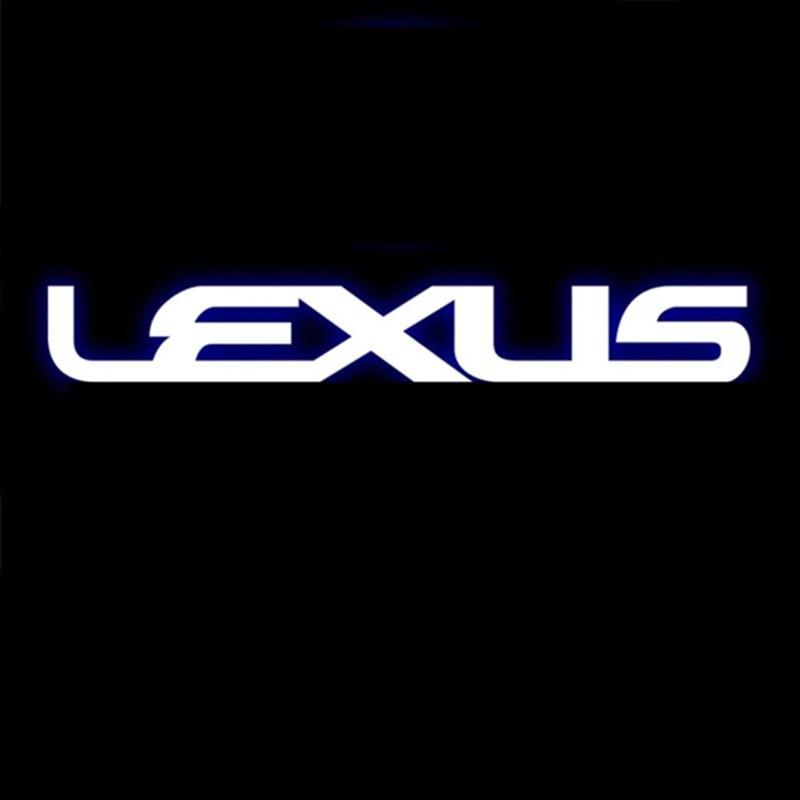 Светодиодные проекторы логотипа на двери автомобиля, приветственный свет для Lexus серий RX ES GX LS LX IS GS RC UX, GX470 ES250 IS250