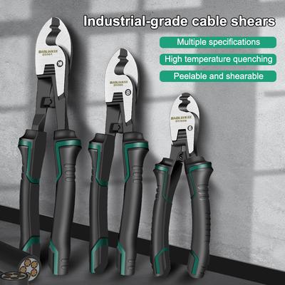 Многофункциональный кабелерез 6-10 дюймов, ручные плоскогубцы для резки проволоки, плоскогубцы для перекусывания проволоки, режущий инструмент, кабелерез промышленного класса