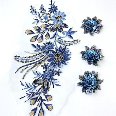 Пришить блестки вышитые нашивки украшения одежды вышитые наклейки на ткани одежда