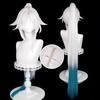 Парик для косплея Feixiao Game HSR Feixiao Silver White Blue Gradient Long Heat Resistant Synthetic Hair Парики для Хэллоуина + шапочка для парика