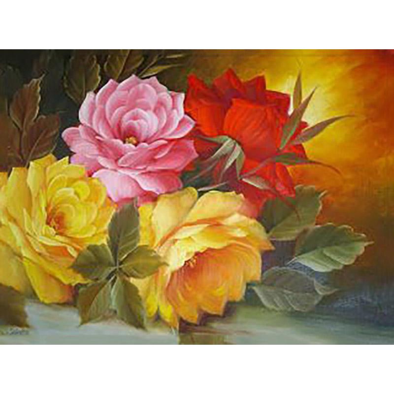 5d алмазная живопись цветок вышивка крестиком рукоделие DIY мозаика вышивка полная круглая дрель украшение со стразами домашнее настенное искусство